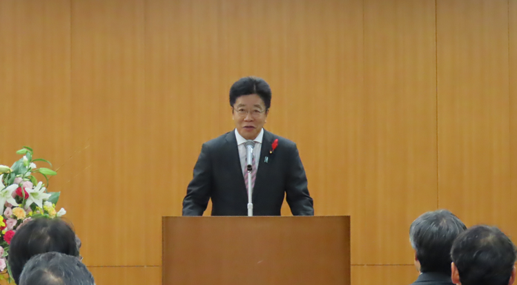 加藤大臣の訓示の模様