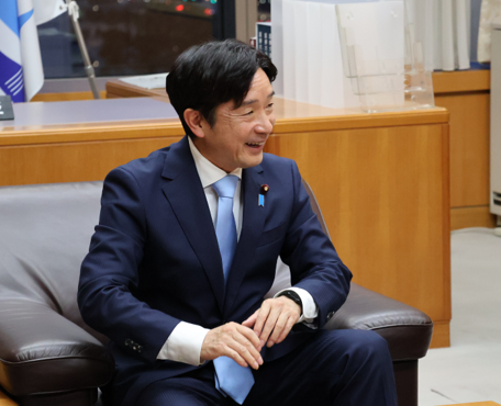 インタビューの様子