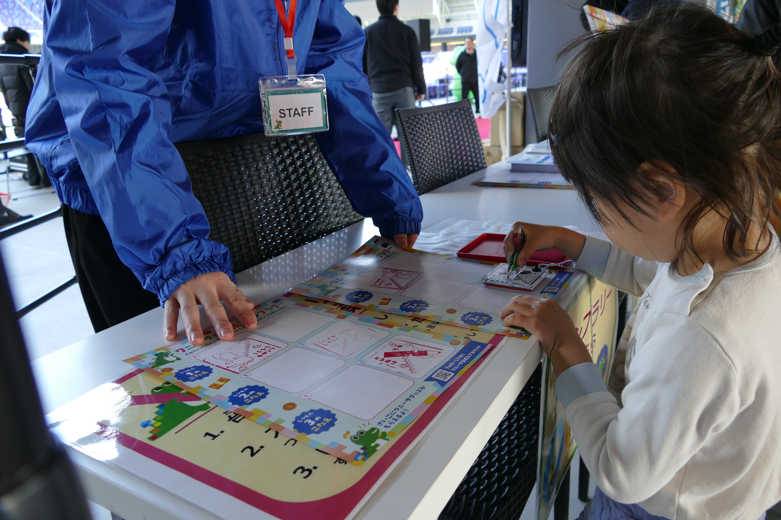 イベントブースの様子（クイズラリー）