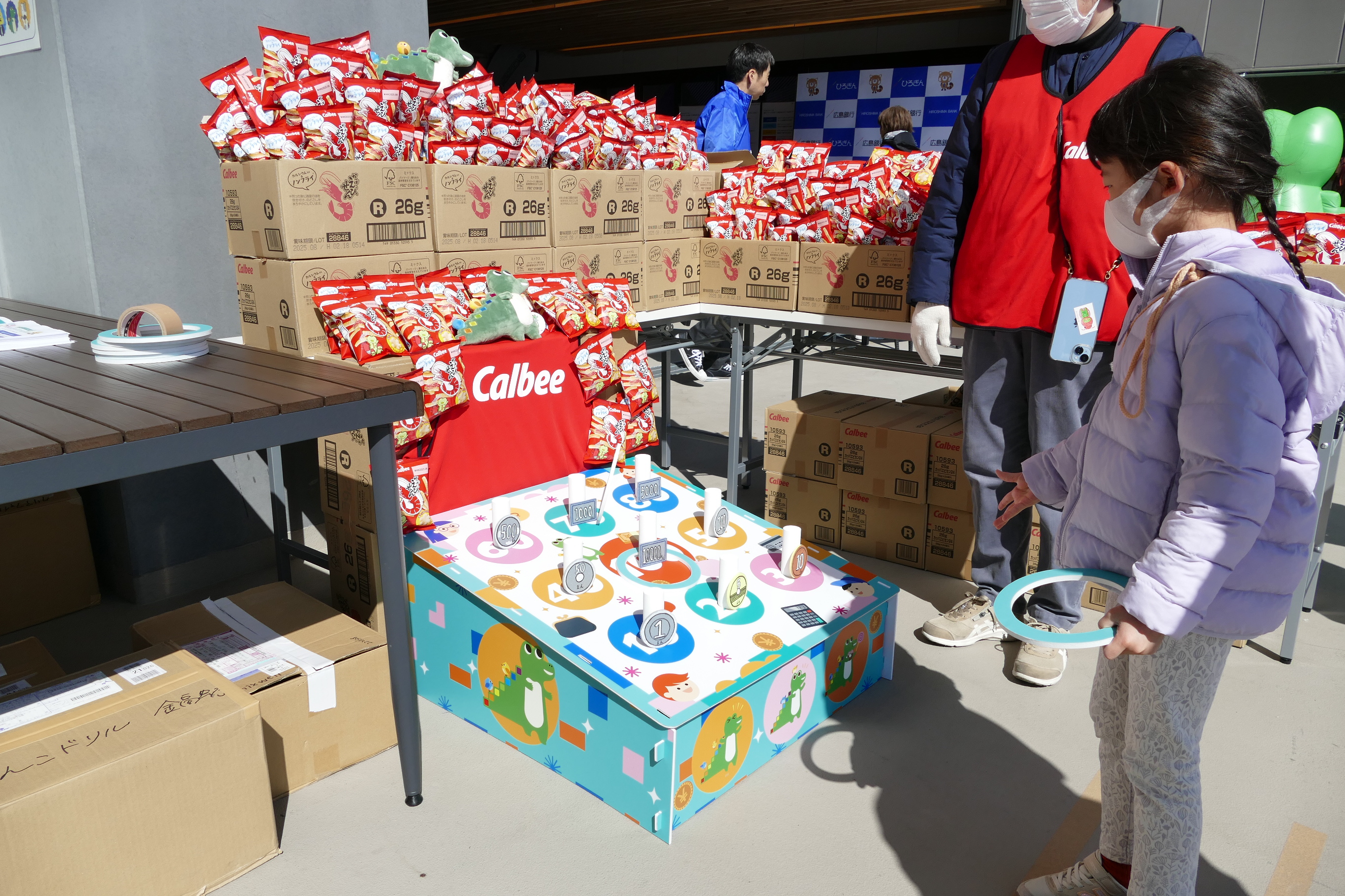 イベントブースの様子（ワニーサ輪投げ）