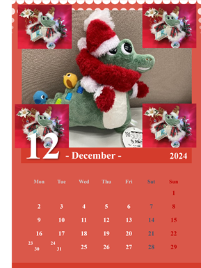 ワニーサカレンダー12月