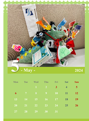 ワニーサカレンダー５月