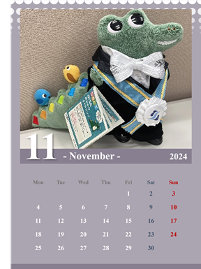 ワニーサカレンダー11月